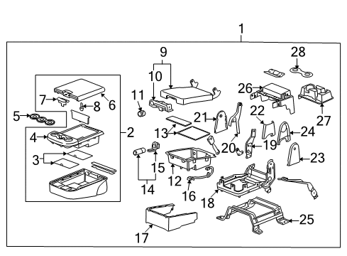 2012 Chevy Silverado 1500 Front Seat Components Diagram 7 - Thumbnail