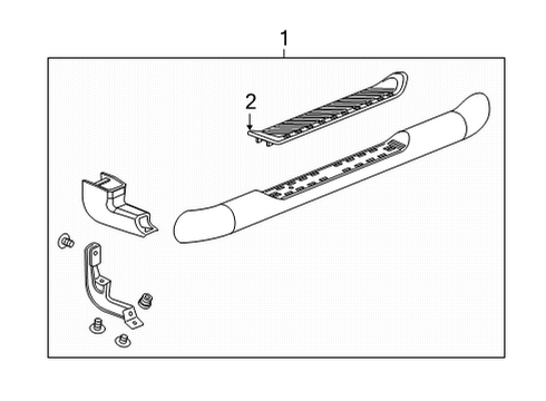 2020 GMC Sierra 2500 HD Running Board Diagram 10 - Thumbnail