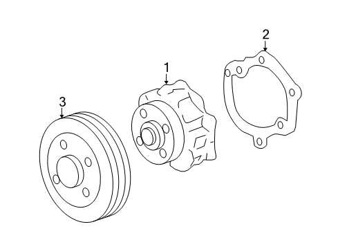 2015 Buick LaCrosse Cooling System, Radiator, Water Pump, Cooling Fan Diagram 2 - Thumbnail