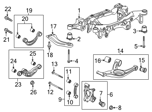 2015 Buick Regal Front Reinforcement Bolt Diagram for 11589351