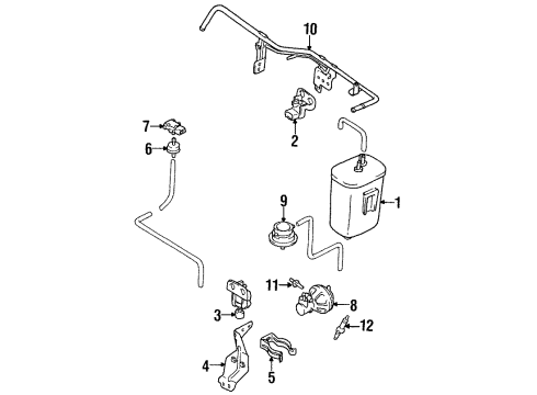 1998 Chevy Metro Check Valve Diagram for 91172386