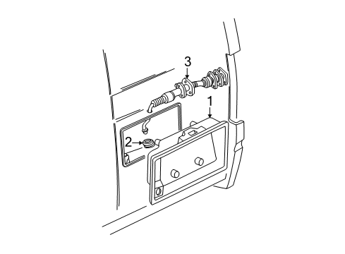 2004 GMC Safari License Lamps Diagram