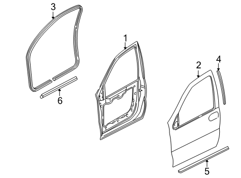 2003 Chevy Venture Front Door Diagram