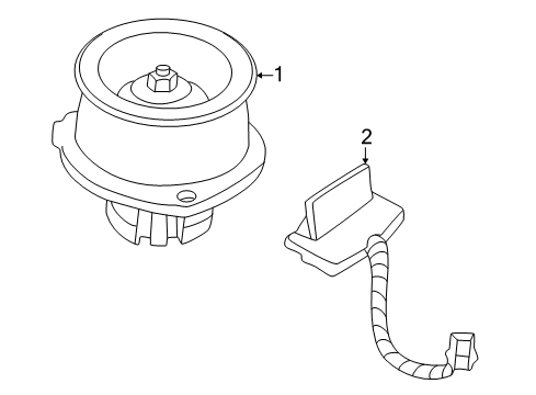 2002 Pontiac Aztek Blower Motor & Fan Diagram