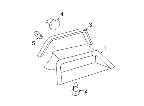 2005 Buick Park Avenue High Mount Lamps Diagram