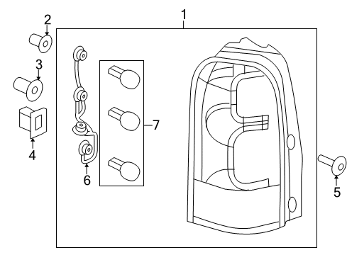 2005 Pontiac Montana Tail Lamps Diagram