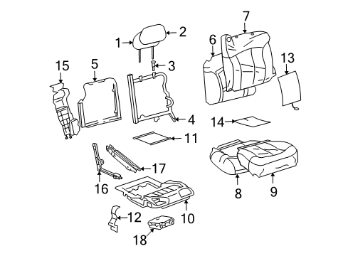 2004 Buick Rainier Seat Cushion Heater Diagram for 88949407