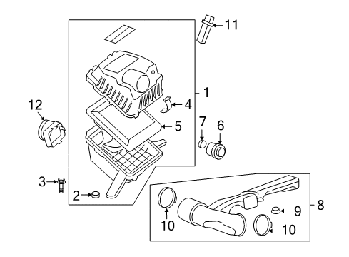 2010 Hummer H3T Air Intake Diagram