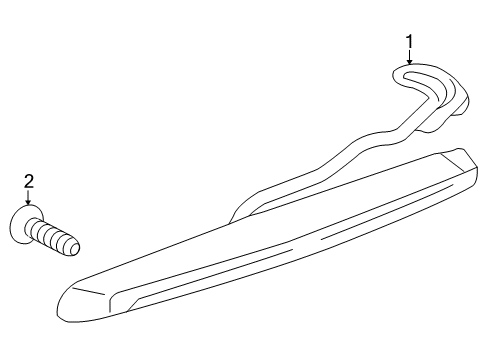 2012 Cadillac SRX High Mount Lamps Diagram