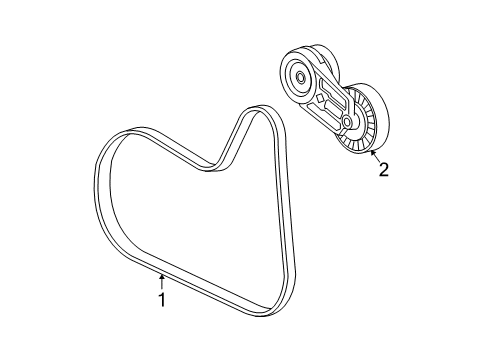2004 Chevy Malibu Belts & Pulleys Diagram
