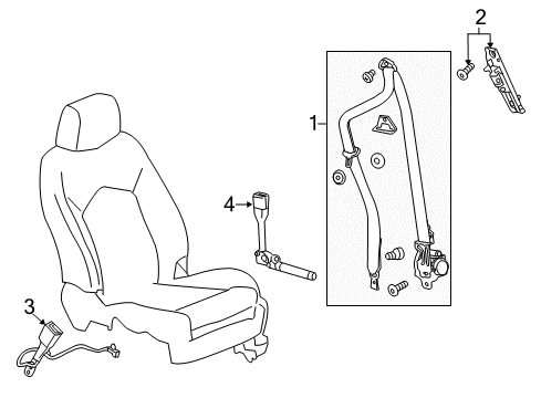 2017 Buick Envision Seat Belt Diagram