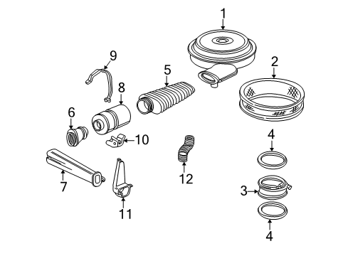 1995 GMC K1500 Air Intake Diagram
