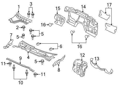 2012 Chevy Caprice Cowl Diagram