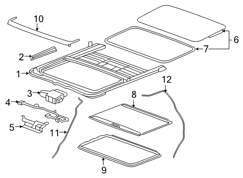 2012 Cadillac Escalade Sunroof Diagram