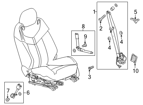 2017 Chevy SS Seat Belt Diagram