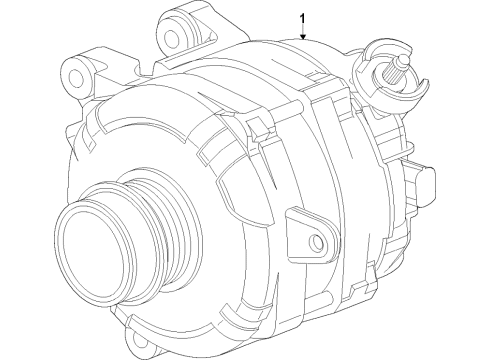 2023 Cadillac XT6 Alternator Diagram 1 - Thumbnail