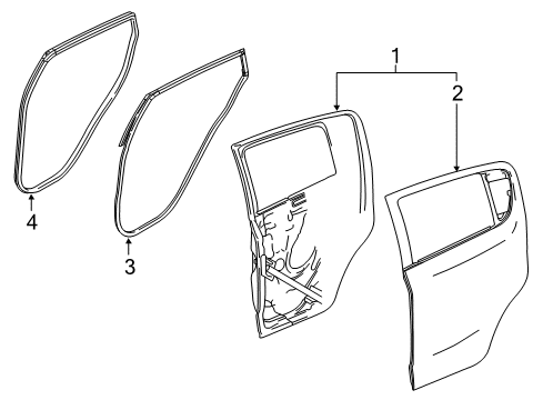 2017 Chevy Sonic Rear Door Diagram