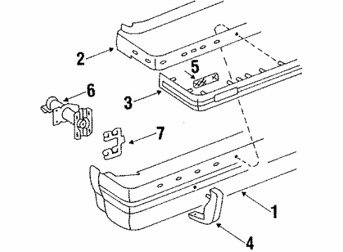 1986 Oldsmobile 98 Reflector Diagram for 915055