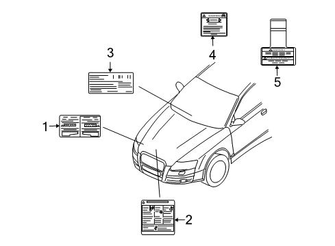 2010 Pontiac G3 Information Labels Diagram