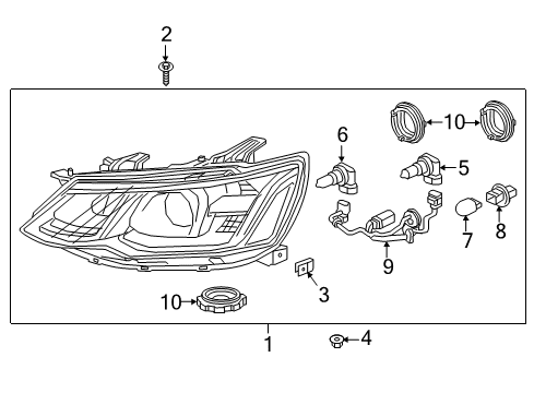 2017 Chevy Sonic Headlamps Diagram