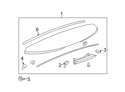 2007 Saturn Outlook Rear Spoiler Diagram