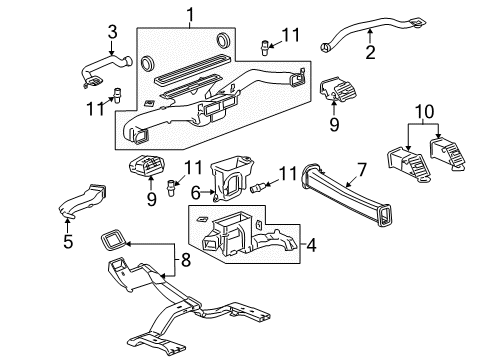 2012 Cadillac Escalade EXT Automatic Temperature Controls Diagram
