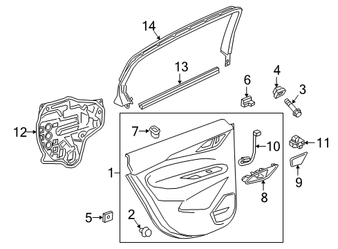2018 Buick Regal Sportback Rear Door Diagram