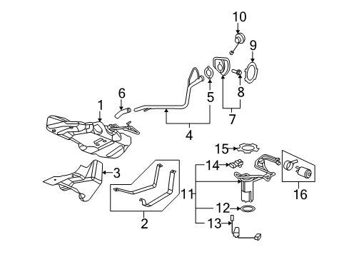 2008 Pontiac G5 Fuel Supply Diagram