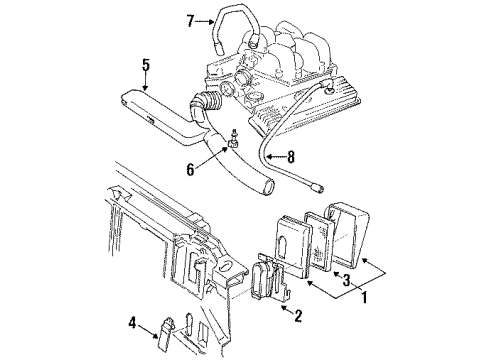 1994 GMC Jimmy Air Inlet Diagram