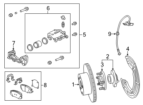 2012 Chevy Caprice Brake Components Diagram