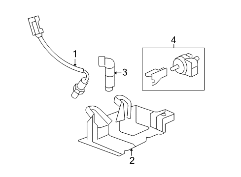 2008 Pontiac Torrent Vapor Canister Diagram for 15795513