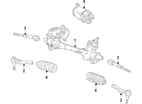 2021 Chevy Malibu Steering Column & Wheel, Steering Gear & Linkage Diagram
