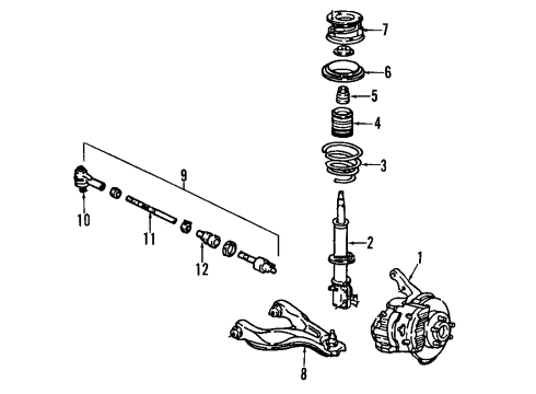 1985 Pontiac Fiero Axle Shafts Diagram for 26011194
