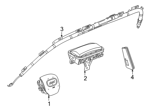 2023 Chevy Silverado 1500 Air Bag Components Diagram
