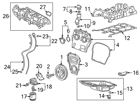 2019 Chevy Silverado 1500 Engine Parts & Mounts, Timing, Lubrication System Diagram 5 - Thumbnail