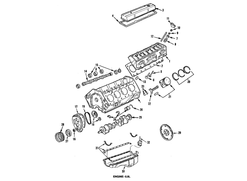1987 GMC Caballero Engine Mounting Diagram 2 - Thumbnail