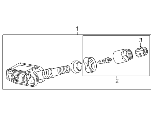 2022 Chevy Camaro Tire Pressure Monitoring Diagram