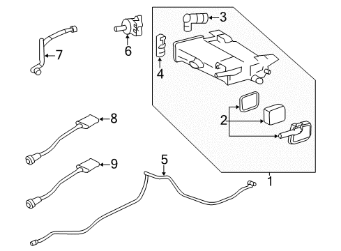 2008 Cadillac CTS Emission Components Diagram