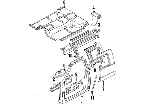 1992 GMC K1500 Uniside Diagram