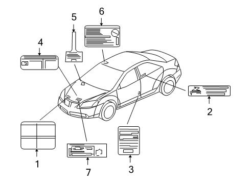 2006 Pontiac G6 Information Labels Diagram