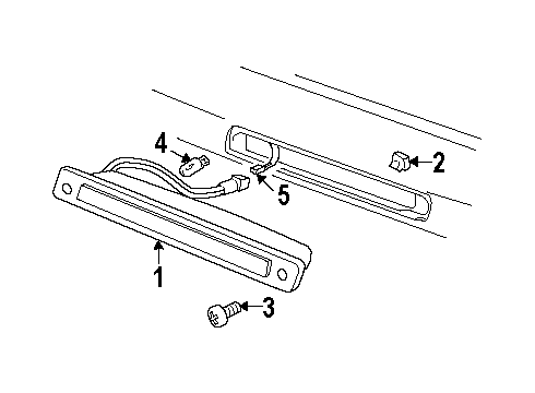 2000 Oldsmobile Silhouette High Mount Lamps Diagram