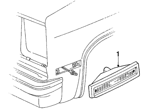 1985 Chevy C20 Suburban Side Lamps Diagram