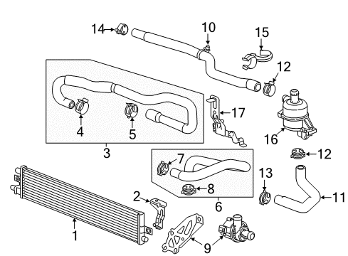 2013 Chevy Malibu Inlet Hose, Upper Diagram for 20836301