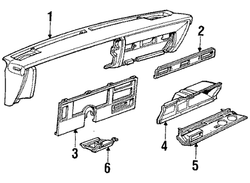1993 Buick Century Instrument Panel Diagram