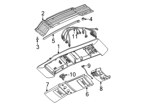 1994 GMC Safari Overhead Console Diagram