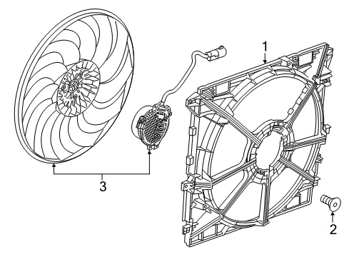 2020 Chevy Colorado Cooling System, Radiator, Water Pump, Cooling Fan Diagram 1 - Thumbnail