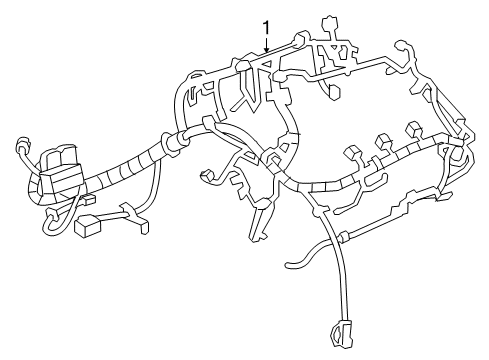 2015 GMC Terrain Engine Harness Diagram for 23332720