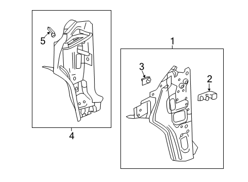 2022 Chevy Blazer Hinge Pillar Diagram