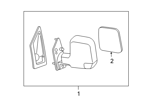2017 Chevy Express 2500 Outside Mirrors Diagram