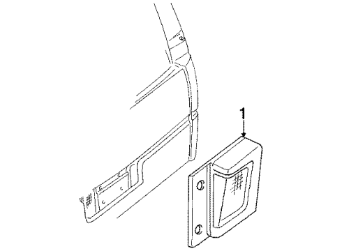 1994 Oldsmobile Silhouette Backup Lamps Diagram